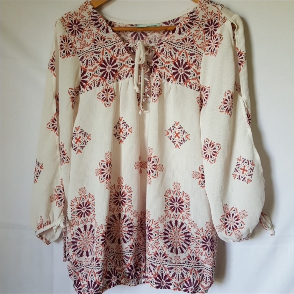 Maurices boho cold shoulder top